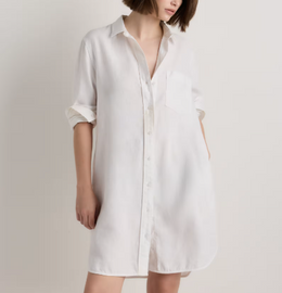 100% European Linen Shirt Dress