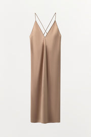 Multi-Way Strap Slip Dress